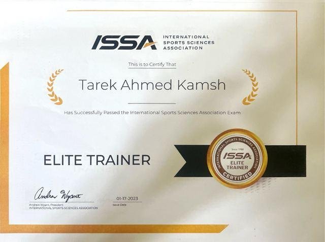 Elite Trainer certificate, ISSA