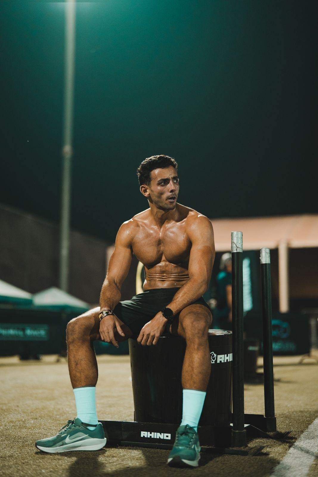 Captain Tarek training